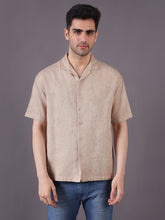 Men Relaxed Fit Cotton Jacquard Textured Resort Shirt
