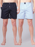 Men’s 100% Cotton Solid Boxers Shorts With Side Pockets (Pack of 2)