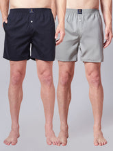 Men’s 100% Cotton Solid Boxers Shorts With Side Pockets (Pack of 2)