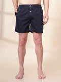 Men’s 100% Cotton Solid Boxers Shorts With Side Pockets (Pack of 2)
