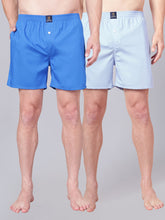Men’s 100% Cotton Solid Boxers Shorts With Side Pockets (Pack of 2)