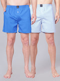 Men’s 100% Cotton Solid Boxers Shorts With Side Pockets (Pack of 2)