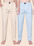 Men's Lounge Pants - 2-Pack, 100% Cotton, Side Pockets