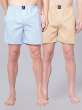 Men’s 100% Cotton Solid Boxers Shorts With Side Pockets (Pack of 2)