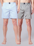 Men’s 100% Cotton Solid Boxers Shorts With Side Pockets (Pack of 2)