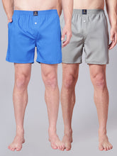 Men’s 100% Cotton Solid Boxers Shorts With Side Pockets (Pack of 2)