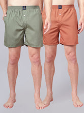 Men’s 100% Cotton Solid Boxers Shorts With Side Pockets (Pack of 2)