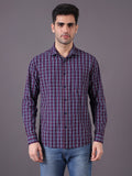 Men Cotton Checks Regular Fit Shirt