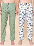 Men's Lounge Pants - 2-Pack, 100% Cotton, Side Pockets