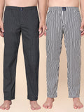 Men's Lounge Pants - 2-Pack, 100% Cotton, Side Pockets
