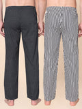 Men's Lounge Pants - 2-Pack, 100% Cotton, Side Pockets