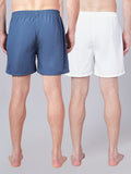 Men’s 100% Cotton Solid Boxers Shorts With Side Pockets (Pack of 2)