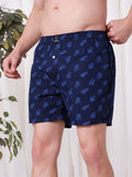 Men's Multicolor, 100% Cotton, printed, Regular Fit, Inner Elastic, Mid-Rise, Boxers- Pack of 3