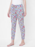 Women's Floral Print, Multicolor, Viscose, Regular Fit, Elasticated, Waistband, Pyjama With Side Pockets