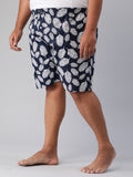 Men's Multicolor, 100% Cotton, Printeded, Regular Fit, Inner Elastic, Mid-Rise, Plus Size Boxers