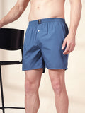 Men’s 100% Cotton Solid Boxers Shorts With Side Pockets (Pack of 2)