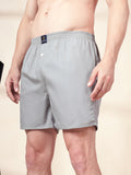 Men’s 100% Cotton Solid Boxers Shorts With Side Pockets (Pack of 2)