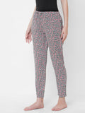 Women's Printed, Multicolor, Viscose, Regular Fit, Elasticated, Waistband, Pyjama With Side Pockets