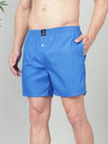 Men’s 100% Cotton Solid Boxers Shorts With Side Pockets (Pack of 2)
