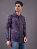 Men Cotton Checks Regular Fit Shirt