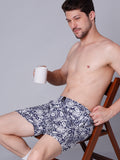 Men's Multicolor, 100% Cotton, printed, Regular Fit, Inner Elastic, Mid-Rise, Boxers- Pack of 3