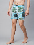 Men's Multicolor, 100% Cotton, Printed, Regular Fit, Inner Elastic, Mid-Rise, Boxers- Pack of 2