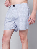 Men’s 100% Cotton Printed Boxers Shorts With Side Pockets (Pack of 2)