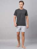 Men's Multicolor, 100% Cotton, Printed, Regular Fit, Inner Elastic, Mid-Rise, Boxers