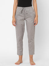 Women's Printed, Grey, Cotton, Regular Fit, Elasticated, Waistband, Pyjama With Side Pockets