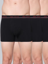 Men's Solid Cotton Stretch Trunks (Pack of 3)
