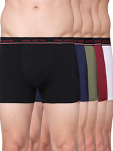 Men's Solid Cotton Stretch Trunks (Pack of 5)