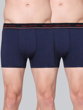 Men's Solid Cotton Stretch Trunks (Pack of 2)