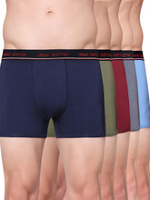 Men's Solid Cotton Stretch Trunks (Pack of 5)