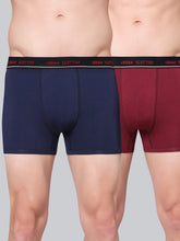 Men's Solid Cotton Stretch Trunks (Pack of 2)