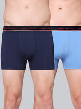 Men's Solid Cotton Stretch Trunks (Pack of 2)