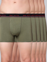 Men's Solid Cotton Stretch Trunks (Pack of 5)