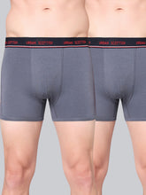 Men's Solid Cotton Stretch Trunks (Pack of 2)