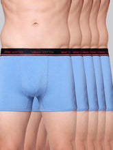 Men's Solid Cotton Stretch Trunks (Pack of 5)