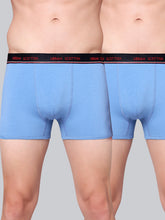 Men's Solid Cotton Stretch Trunks (Pack of 2)