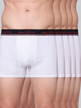 Men's Solid Cotton Stretch Trunks (Pack of 5)