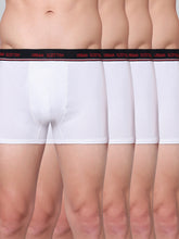Men's Solid Cotton Stretch Trunks (Pack of 4)