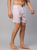 Men's Multicolor, 100% Cotton, Printed, Regular Fit, Inner Elastic, Mid-Rise, Boxers