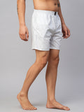 Men's Multicolor, 100% Cotton, Printed, Regular Fit, Inner Elastic, Mid-Rise, Boxers