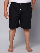 Men's Black, 100% Cotton, Print, Regular Fit, Inner Elastic, Mid-Rise, Boxers