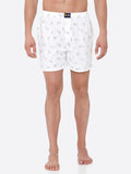 Men's Multicolor, 100% Cotton, Printed, Regular Fit, Inner Elastic, Mid , Boxers - Pack of 2