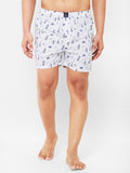 Men's Multicolor, 100% Cotton, Printed, Regular Fit, Inner Elastic, Mid Rise, Boxers - Pack of 2
