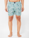 Men's Multicolor, 100% Cotton, Printed, Regular Fit, Inner Elastic, Mid Rise, Boxers - Pack of 2