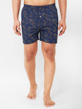 Men's Multicolor, 100% Cotton, Printed, Regular Fit, Inner Elastic, Mid Rise, Boxers - Pack of 2