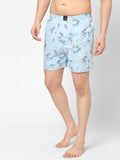 Men's Multicolor, 100% Cotton, Printed, Regular Fit, Inner Elastic, Mid-Rise, Boxers -  Pack Of 2