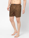 Men's Multicolor, 100% Cotton, Printed, Regular Fit, Inner Elastic, Mid-Rise, Boxers - Pack Of 2